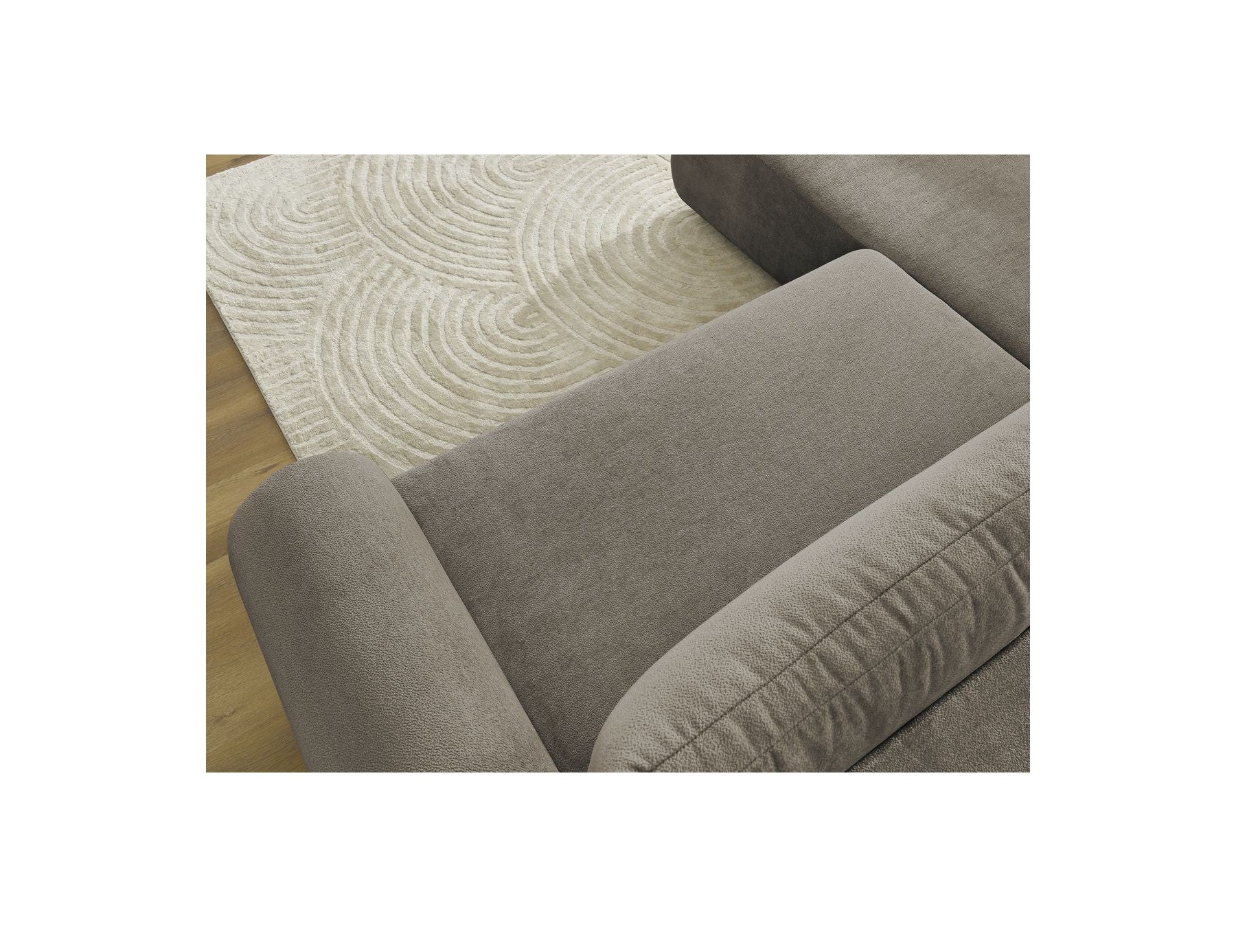 Lucien - Canapé D'Angle L Convertible Coffre - Tissu Lisse - Angle Gauche