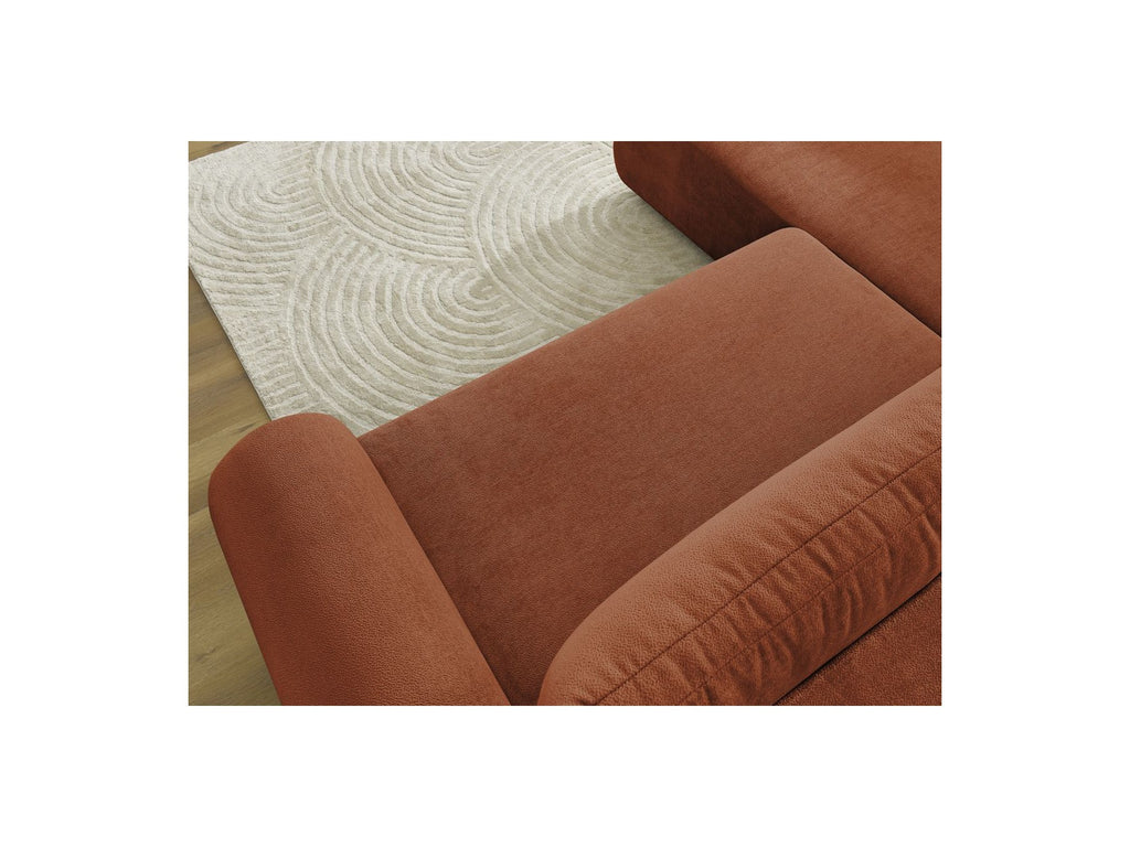 Lucien - Canapé D'Angle L Convertible Coffre - Tissu Lisse - Angle Gauche