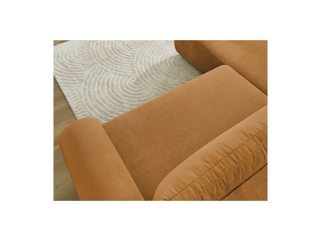Lucien - Canapé D'Angle L Convertible Coffre - Tissu Lisse - Angle Gauche