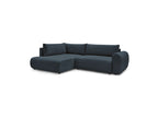 Lucien - Canapé D'Angle L Convertible Coffre - Tissu Lisse - Angle Gauche