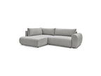 Lucien - Canapé D'Angle L Convertible Coffre - Tissu Lisse - Angle Gauche