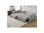 Lucien - Canapé D'Angle L Convertible Coffre - Tissu Lisse - Angle Gauche