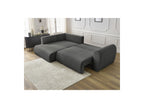 Lucien - Canapé D'Angle L Convertible Coffre - Tissu Lisse - Angle Gauche