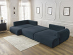 Lucien - Panoramic Convertible Sofa with Storage - Soft Wide-Rib Corduroy - Right-Hand Corner
