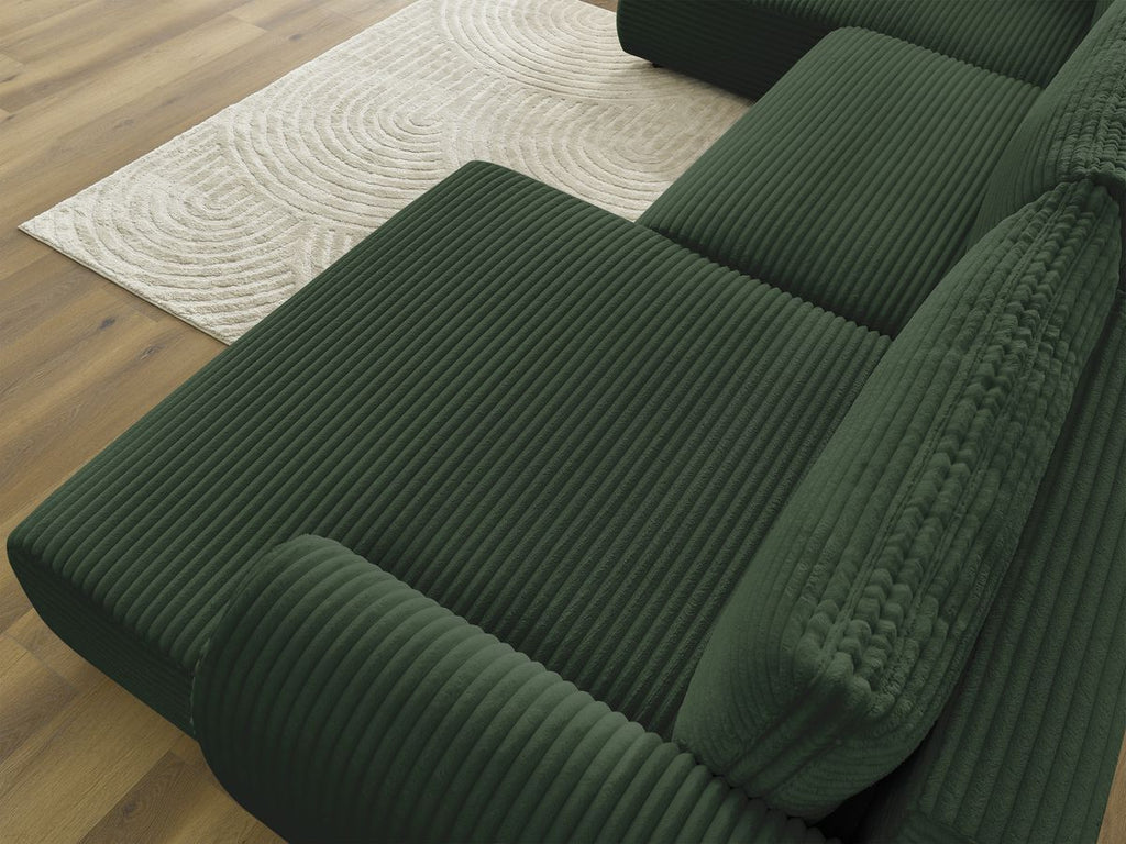 Lucien - Panoramic Convertible Sofa with Storage - Soft Wide-Rib Corduroy - Right-Hand Corner