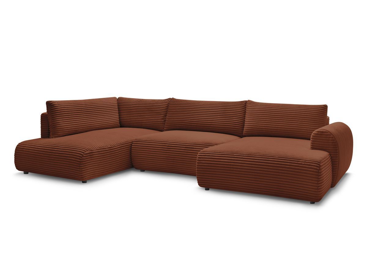Lucien - Panoramic Convertible Sofa with Storage - Soft Wide-Rib Corduroy - Right-Hand Corner