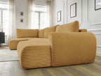 Lucien - Panoramic Convertible Sofa with Storage - Soft Wide-Rib Corduroy - Right-Hand Corner