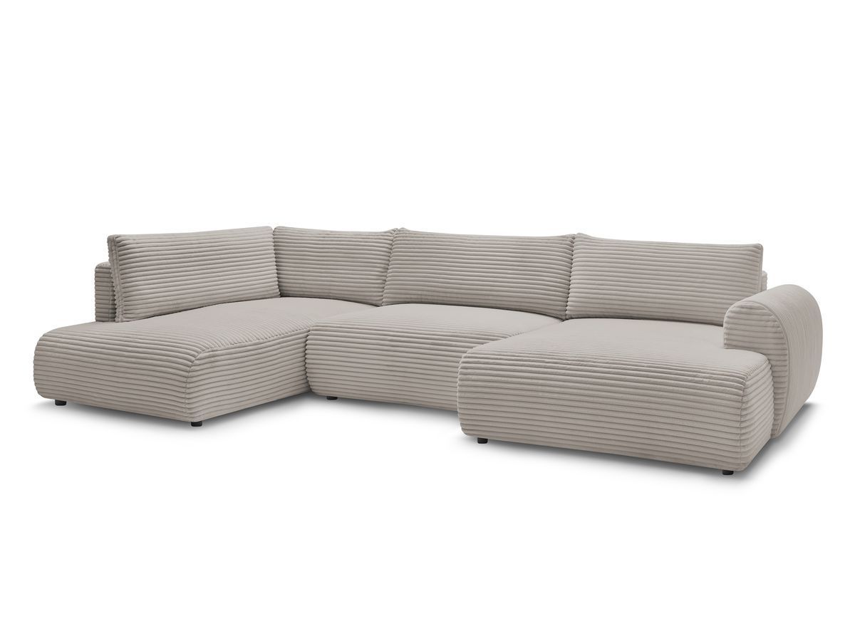 Lucien - Panoramic Convertible Sofa with Storage - Soft Wide-Rib Corduroy - Right-Hand Corner
