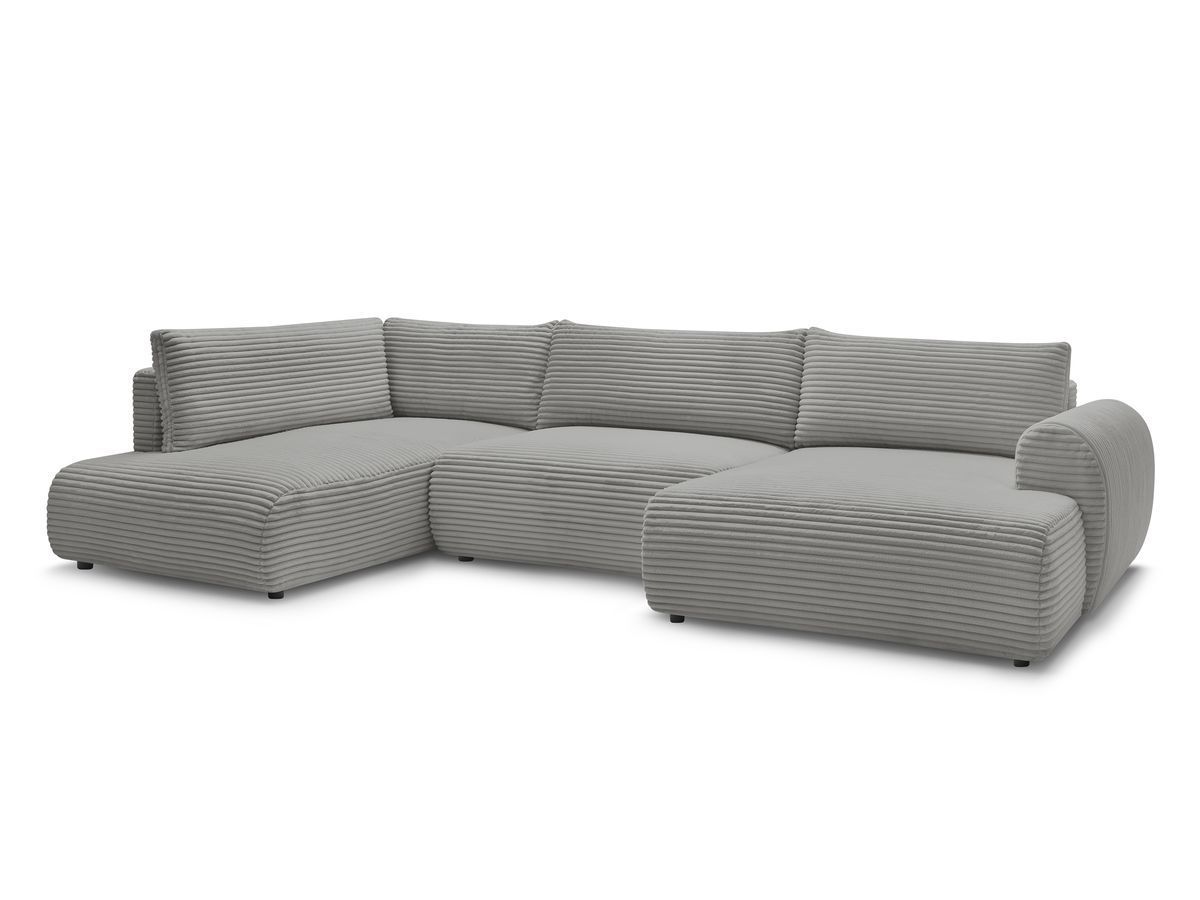 Lucien - Panoramic Convertible Sofa with Storage - Soft Wide-Rib Corduroy - Right-Hand Corner