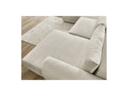 Lucien - Canapé Panoramique Convertible Coffre - Tissu Lisse - Angle Droit