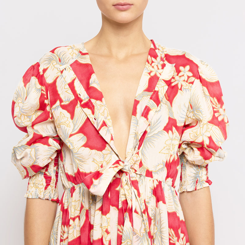 ROBE ALABAMA HONOLULU ROUGE