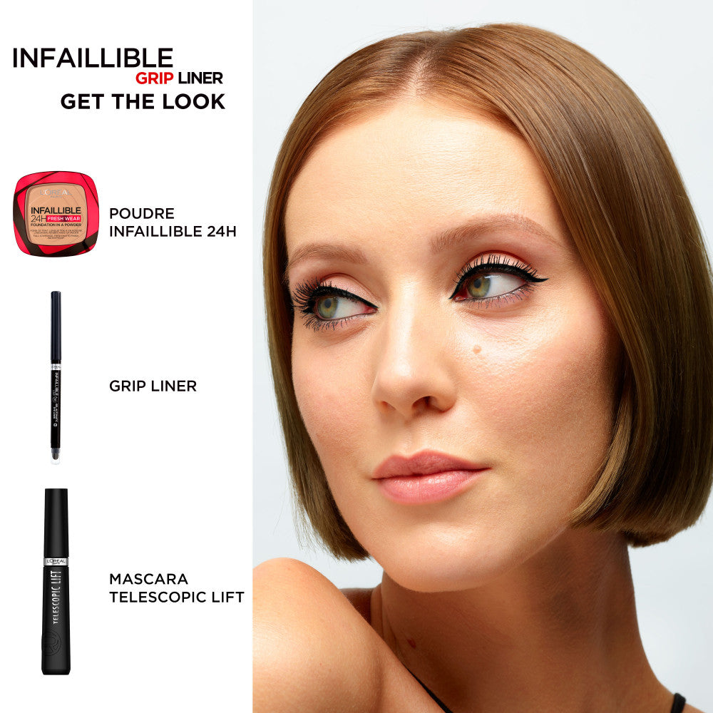 Infaillible Grip Liner Gel Automático Gris topo