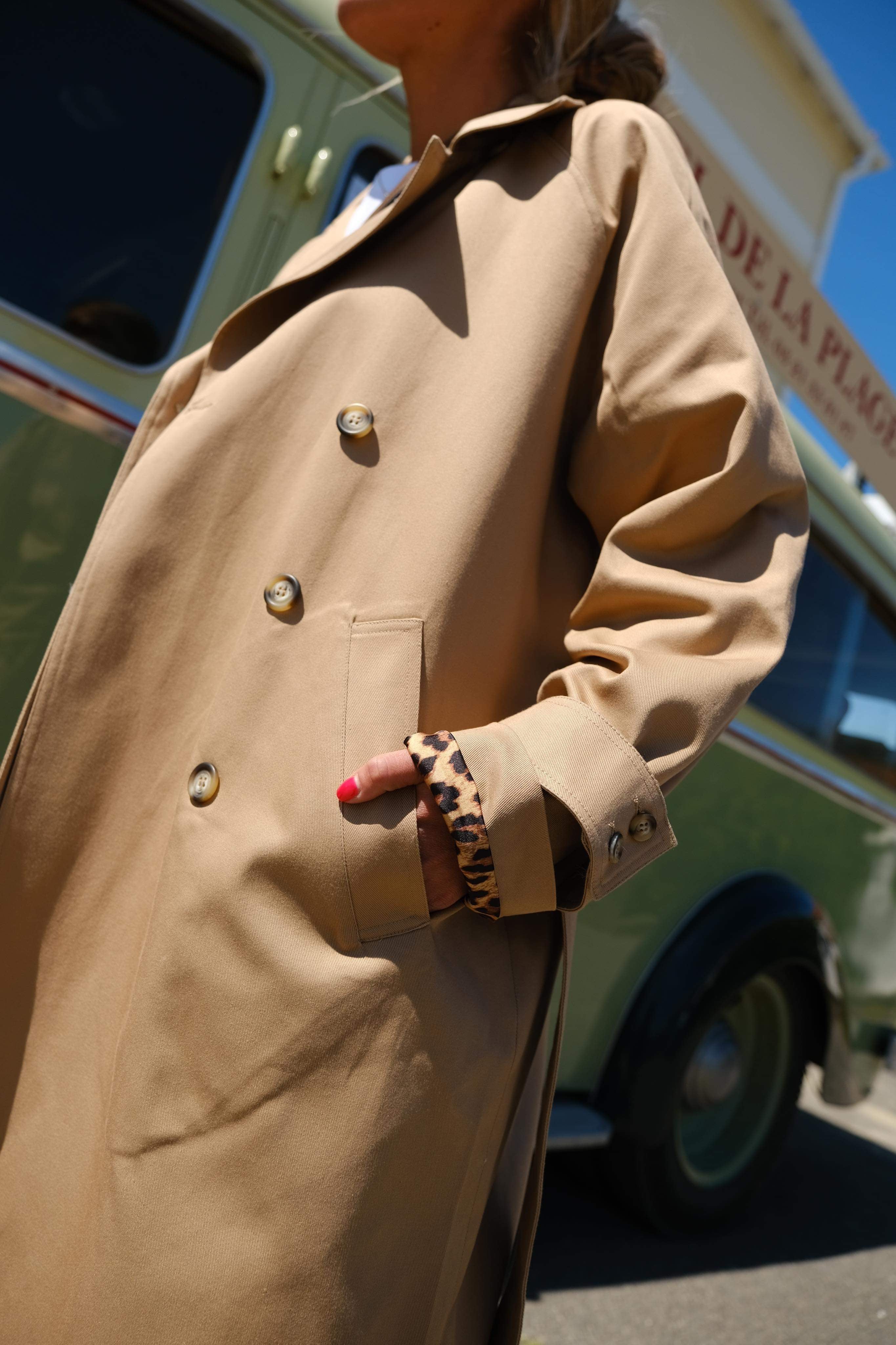 Trench Coat Paul Beige/Leopard