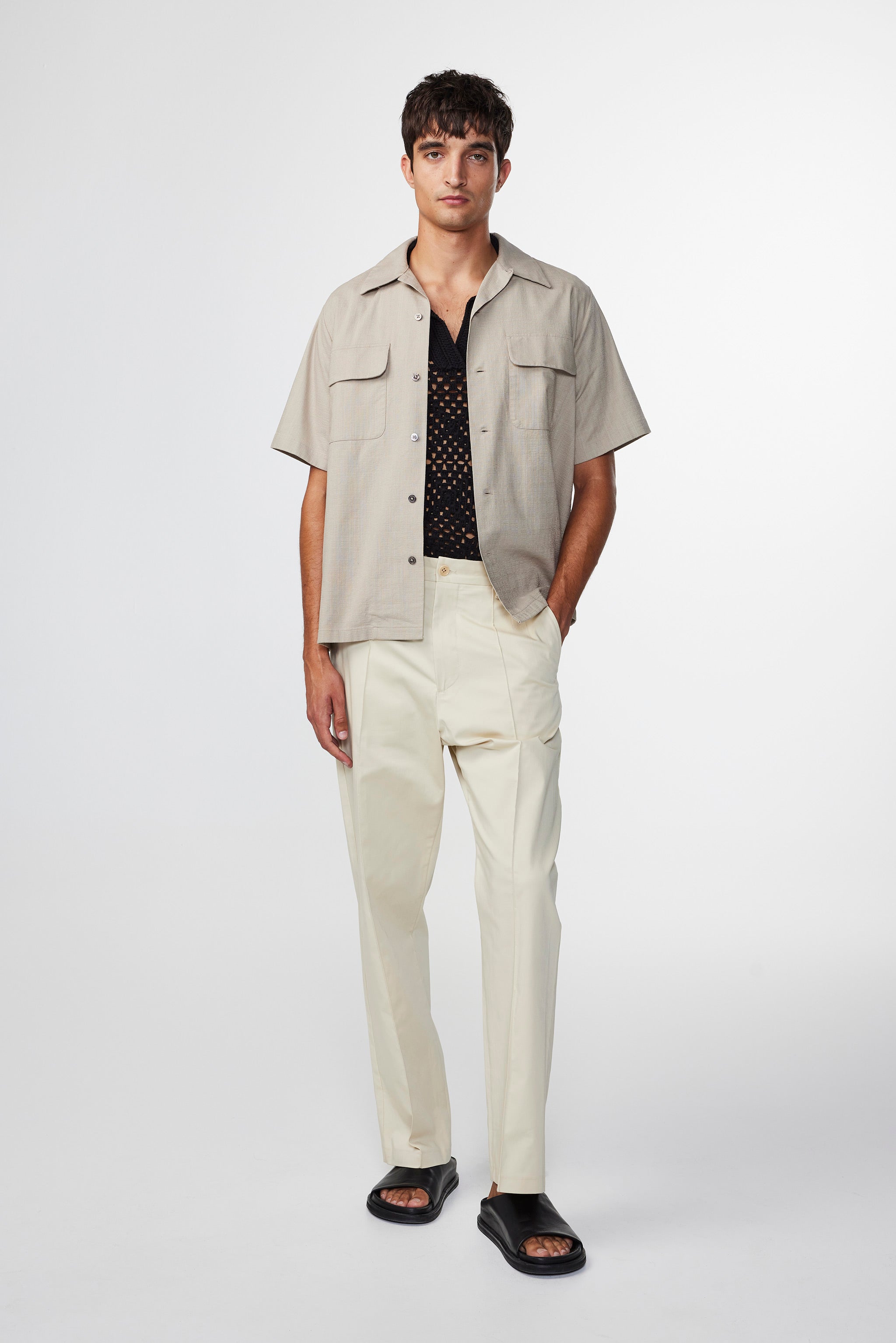 Chemise Daniel SS - Khaki Stone