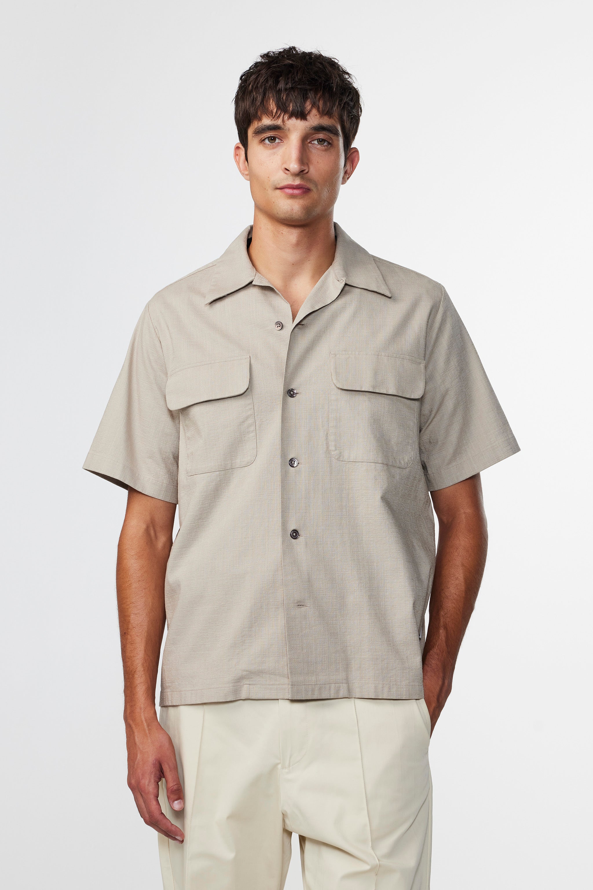 Chemise Daniel SS - Khaki Stone