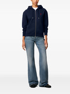 Ami Paris - Ami De Coeur Zipped Hoodie – Navy