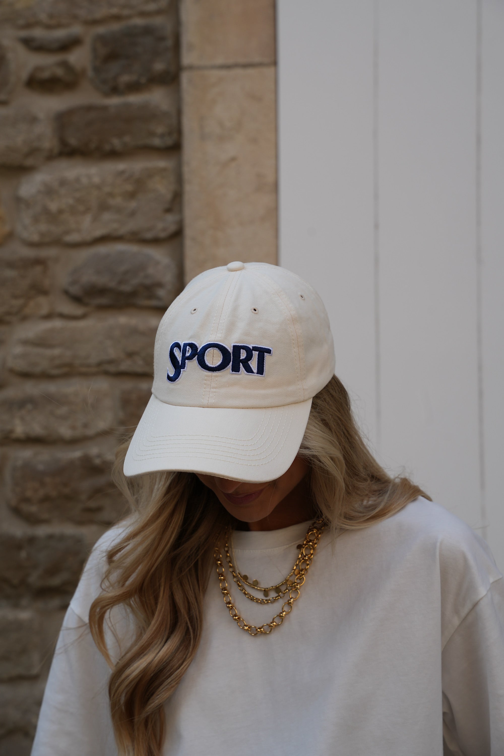 Casquette Brodée Roby - Crème