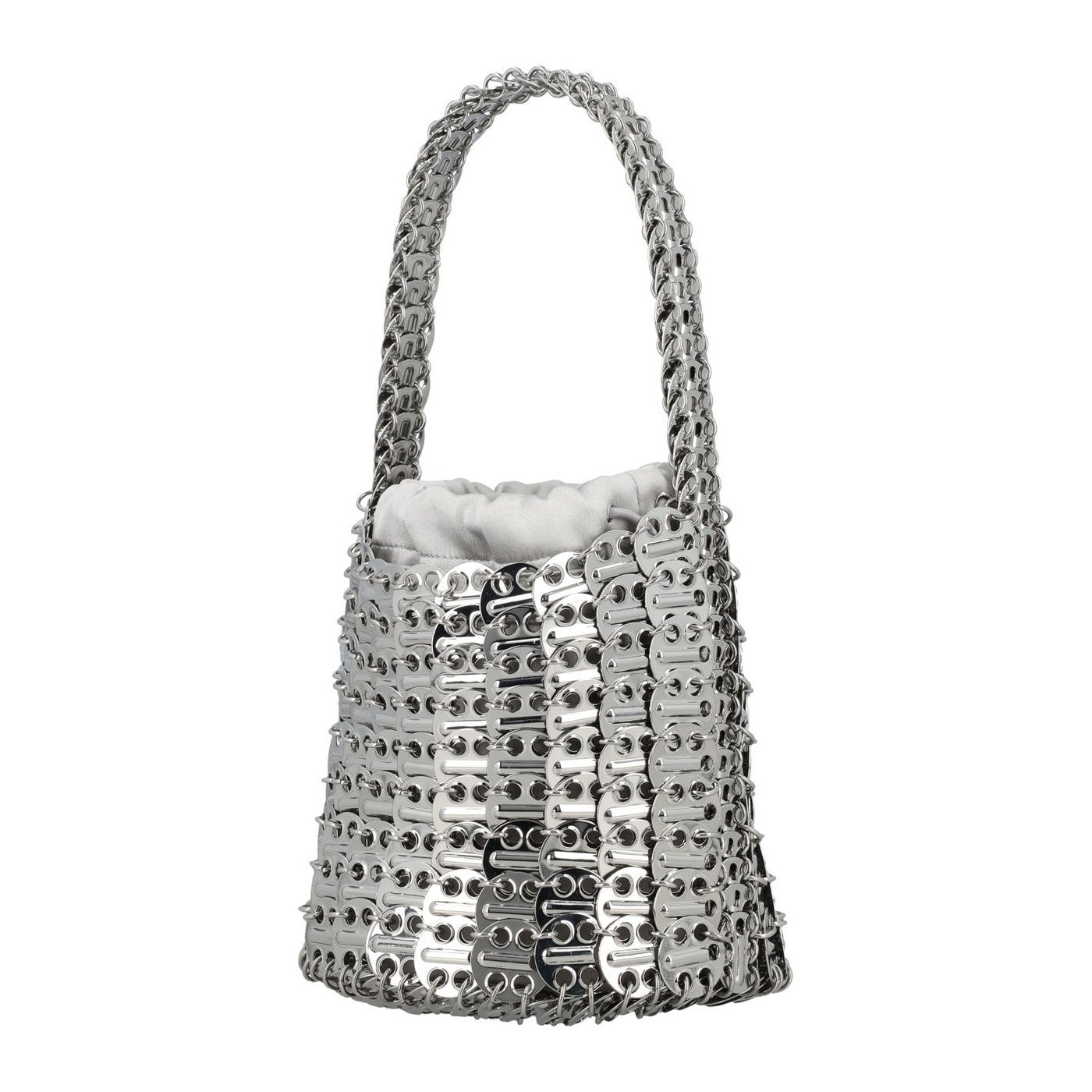 Sac Seau Tissé - Argenté - Femme