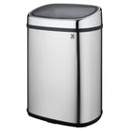 City - Poubelle Push Inox 48L - Acier Inoxydable - Argent