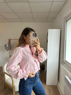 Embroidered Blouse Baby Pink Apolline