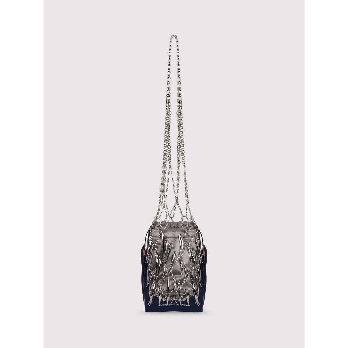 Woven Net Bag - Silver Green - Women