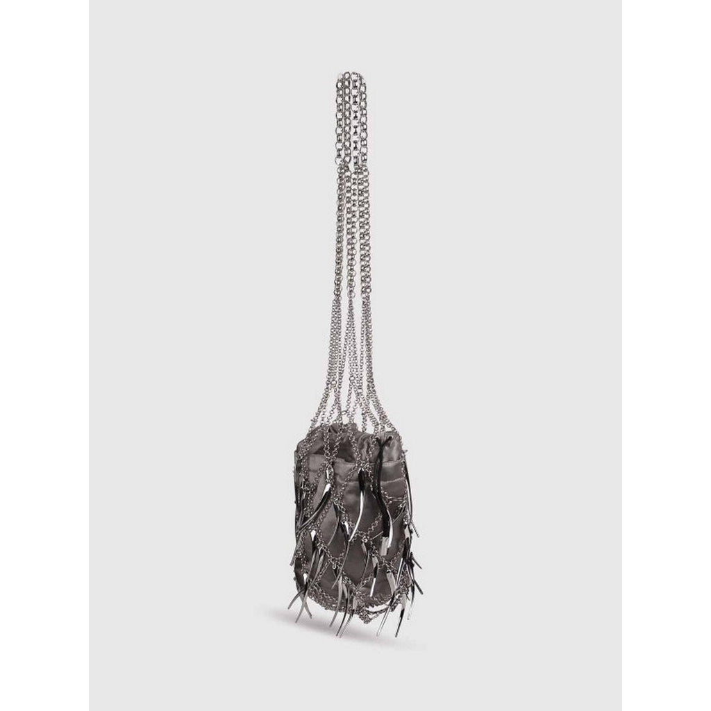Woven Net Bag - Silver Green - Women