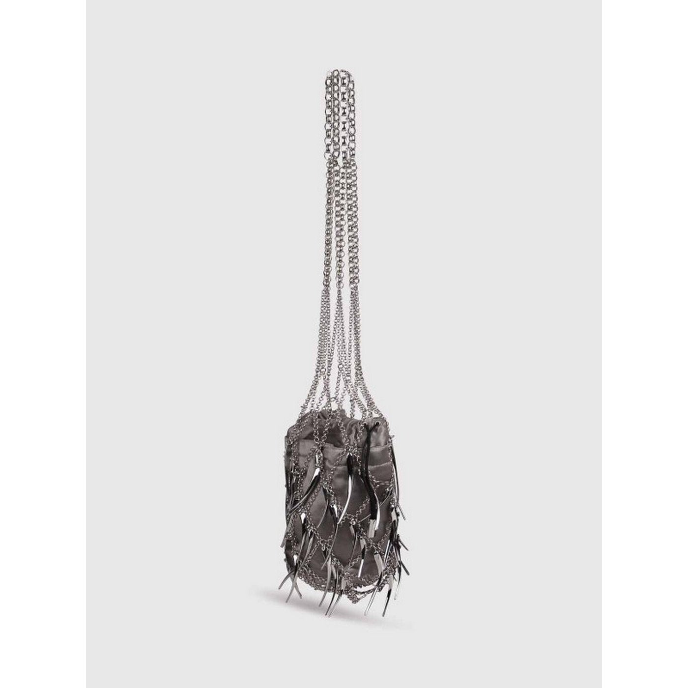 Woven Net Bag - Silver Green - Women