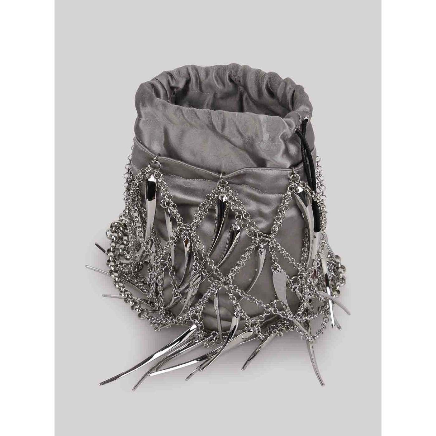 Woven Net Bag - Silver Green - Women