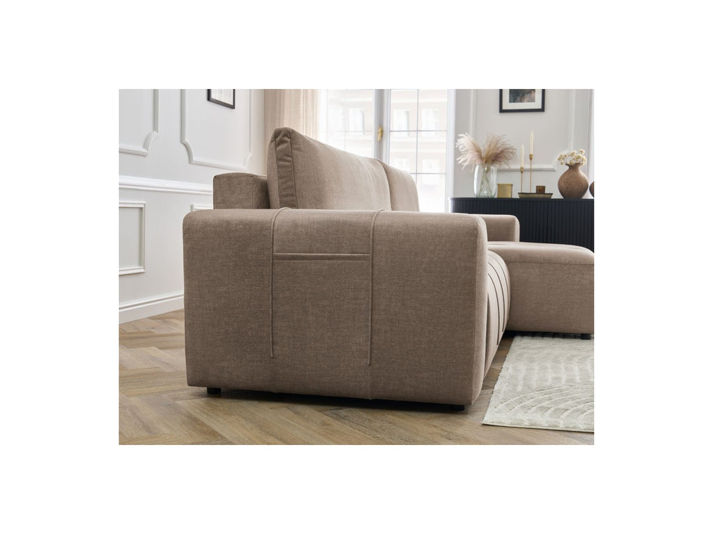 Arsene - Canapé D'Angle Réversible Convertible Coffre - Velours