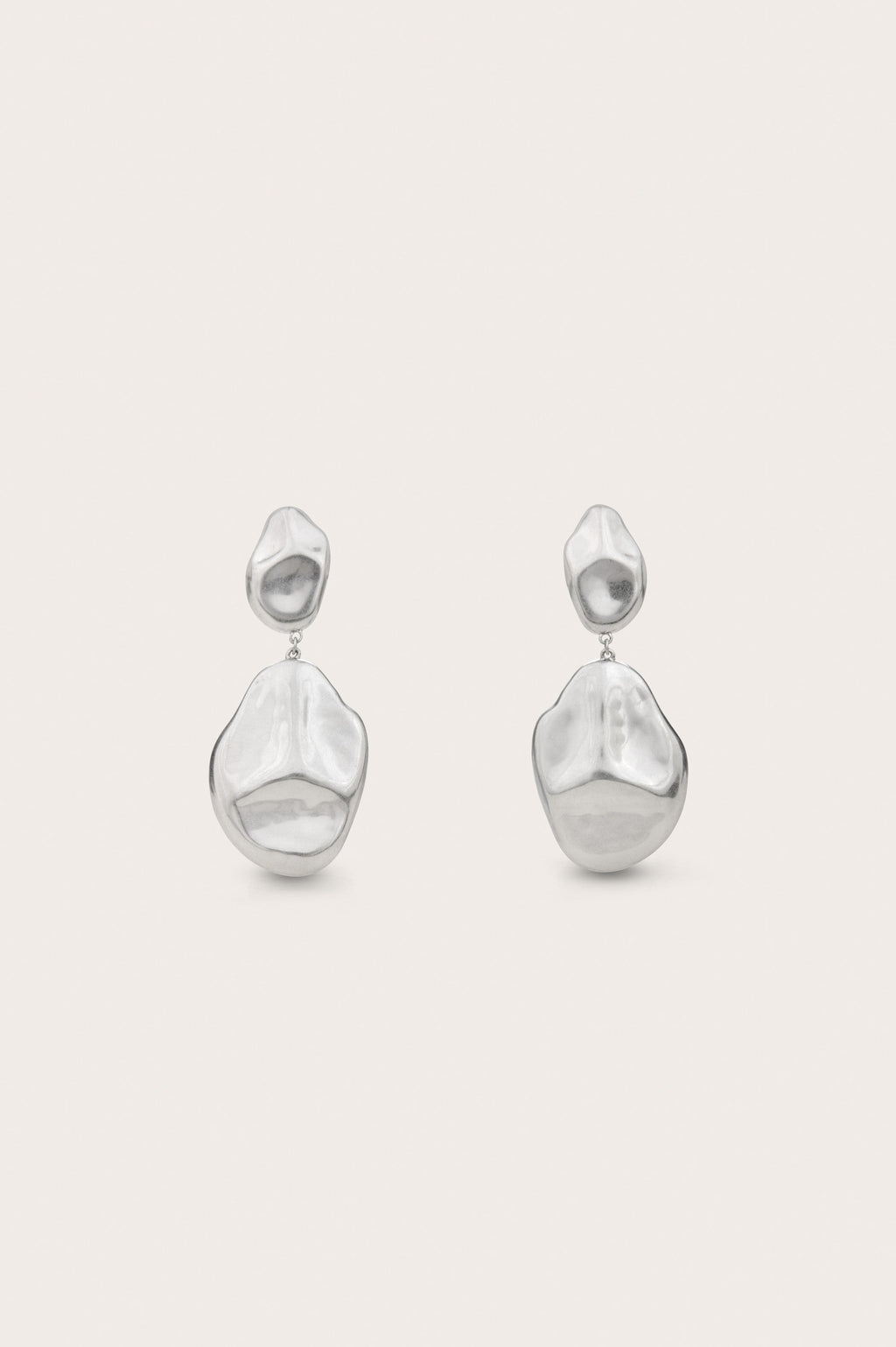 Pendientes Dunia - Plata antigua