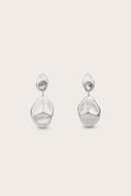 Pendientes Dunia - Plata antigua