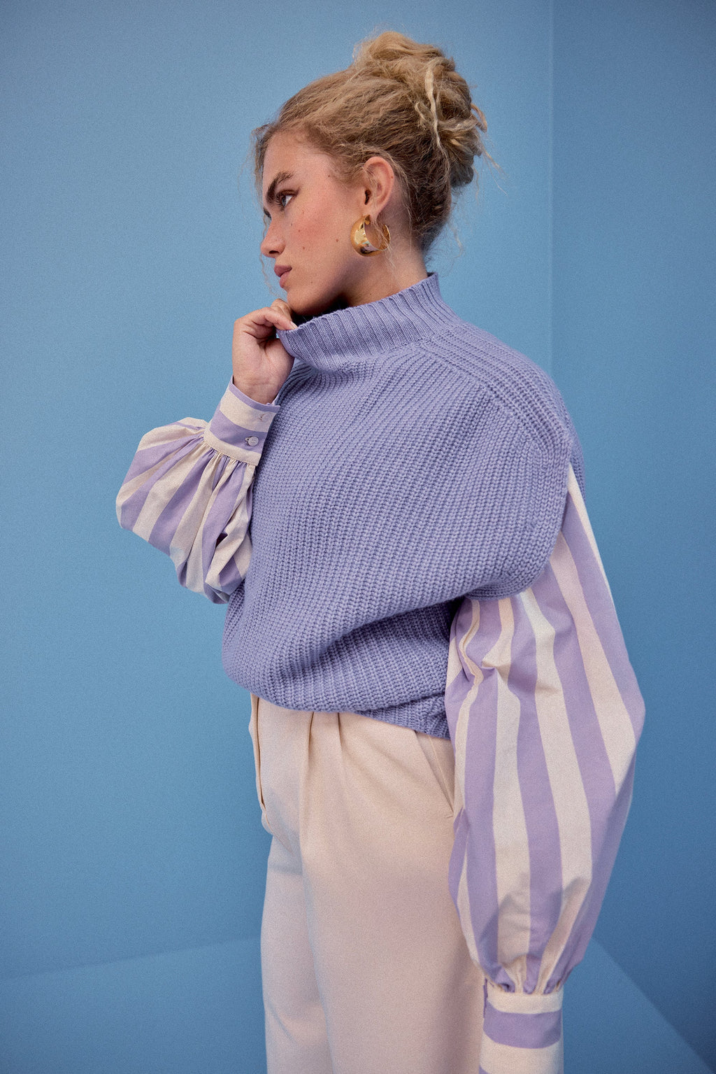 Sweter Rafael - Liliowy