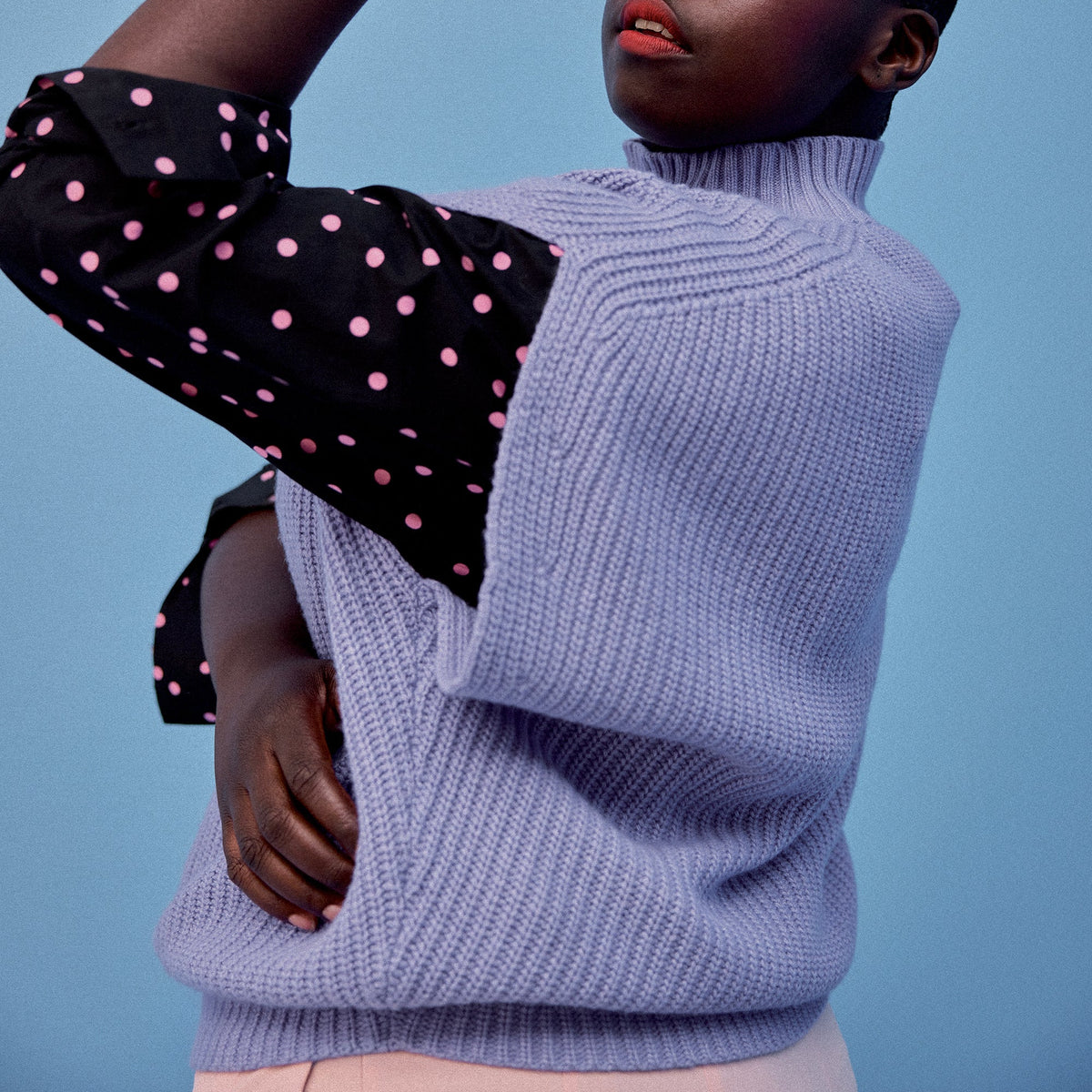 Sweter Rafael - Liliowy
