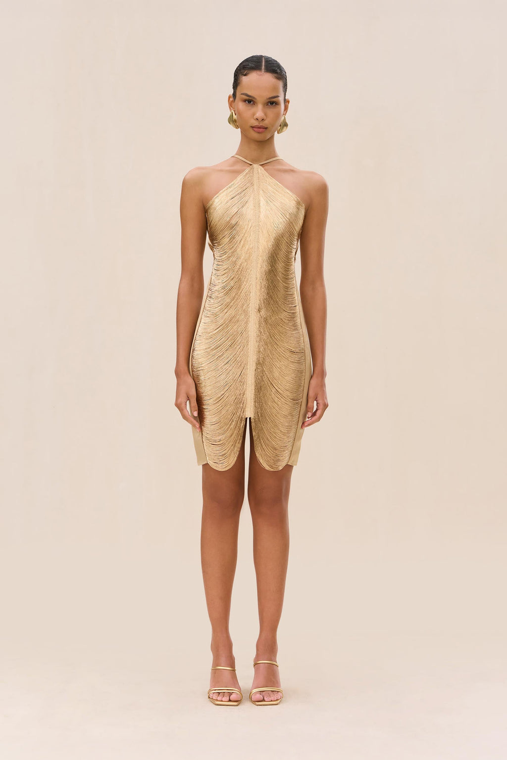 Vestido Mara - Dorado claro