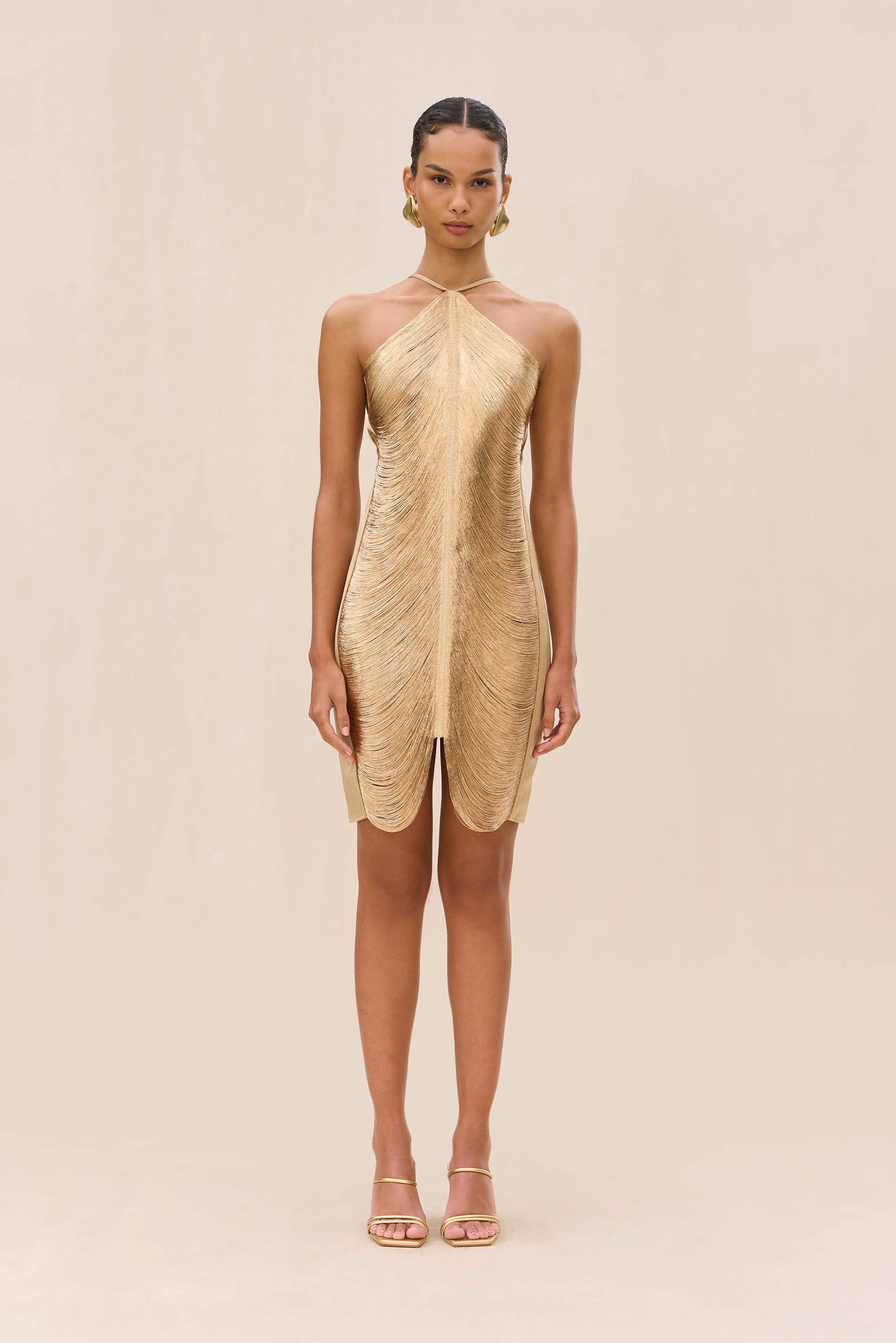 Vestido Mara - Dorado claro