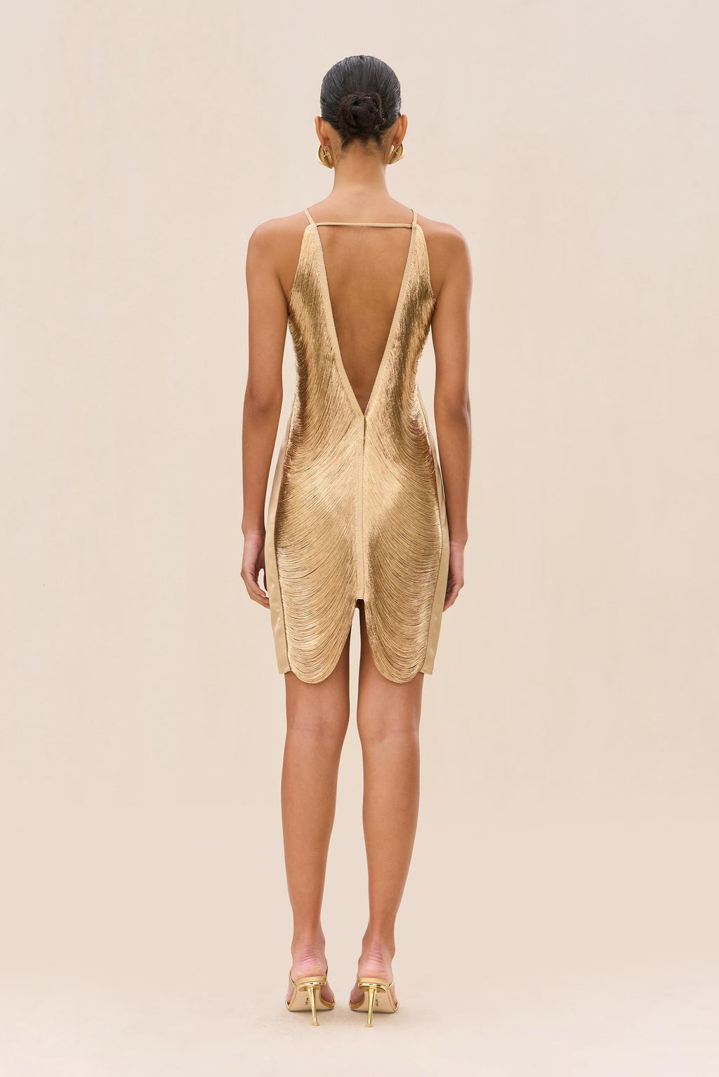 Vestido Mara - Dorado claro