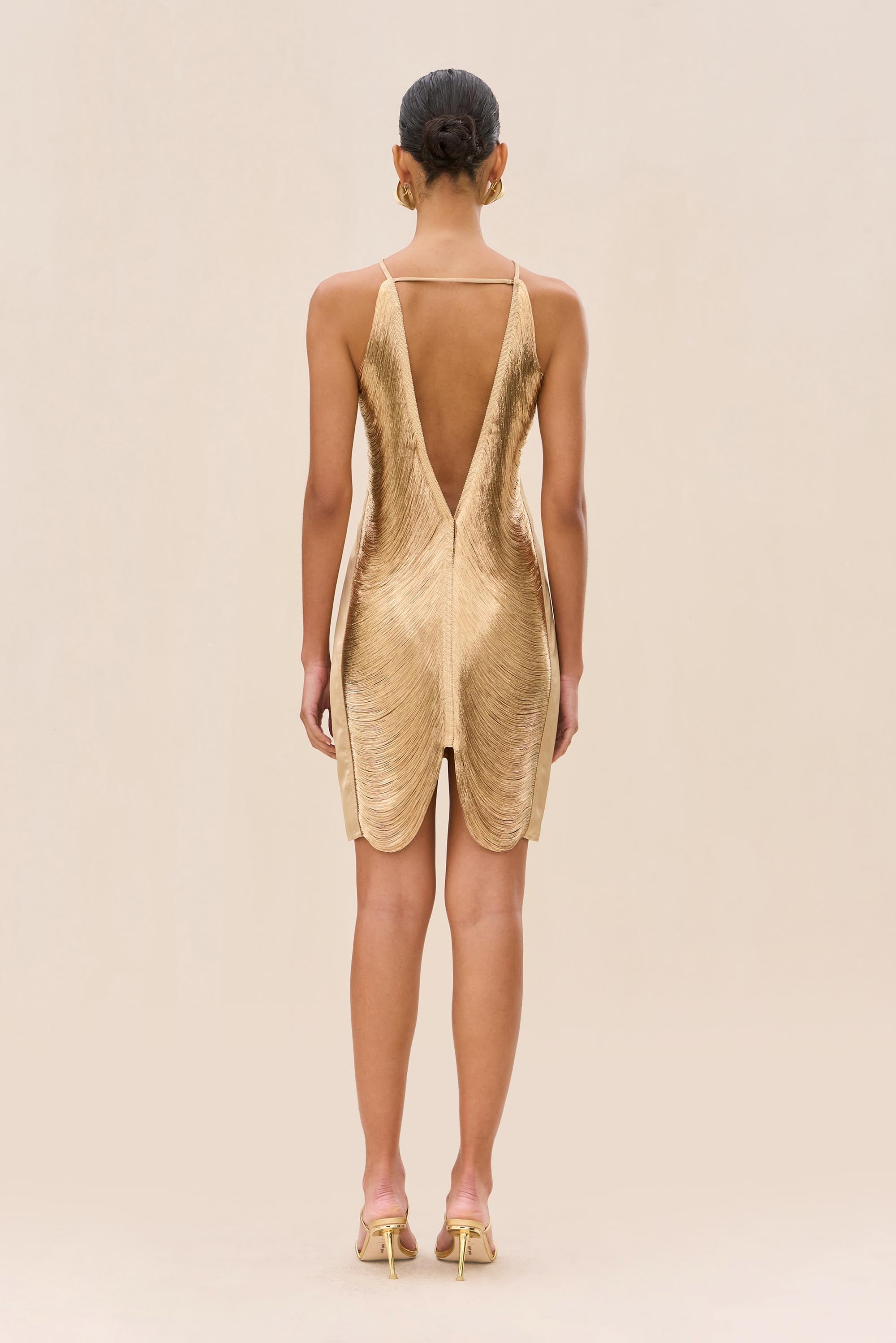 Vestido Mara - Dorado claro