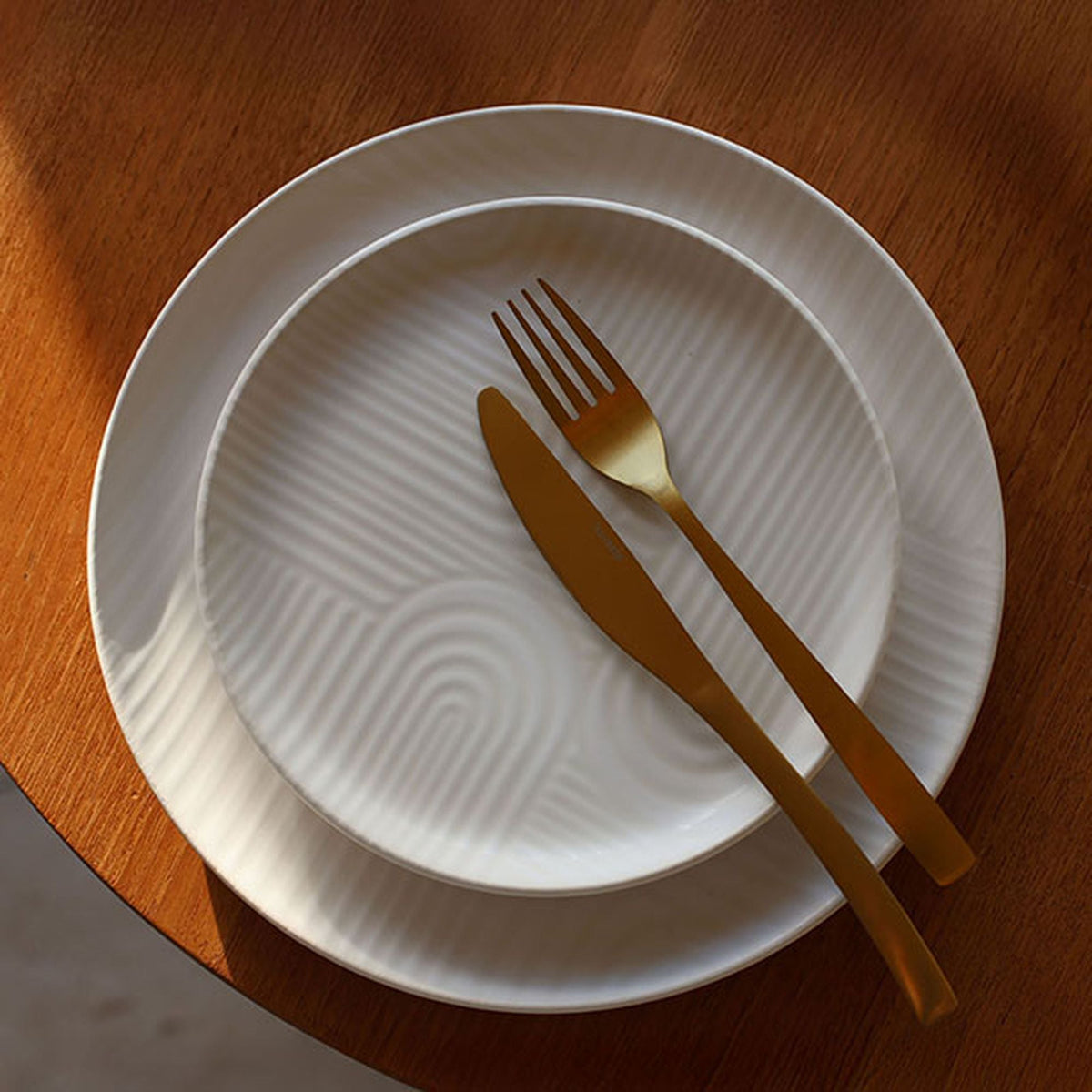 Dune - Lot De 6 Assiettes Plates - 26Cm - Grès