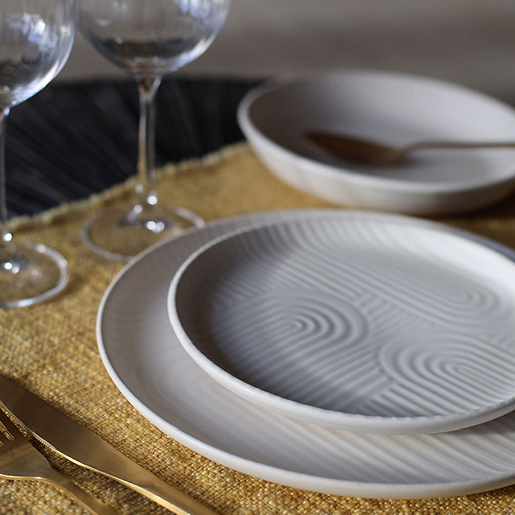 Dune - Lot De 6 Assiettes Plates - 26Cm - Grès