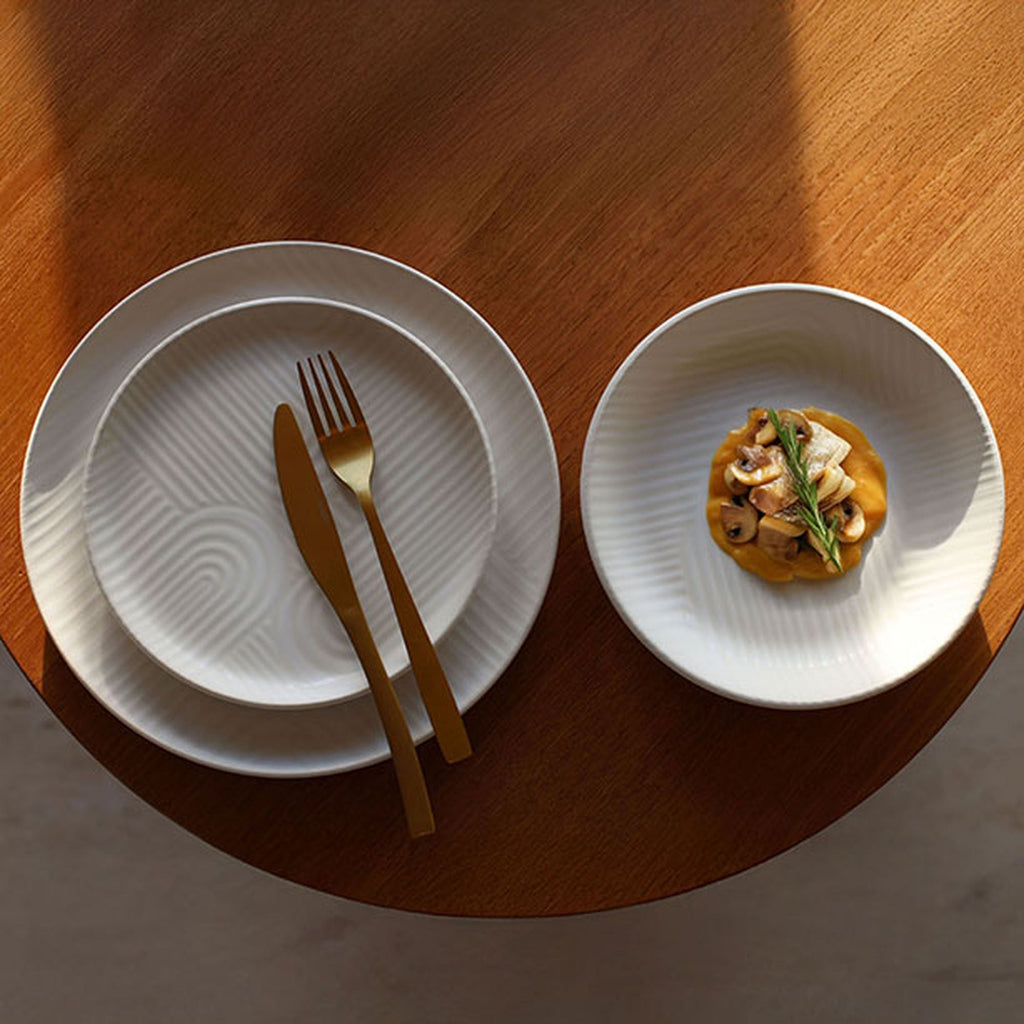 Dune - Lot De 6 Assiettes Plates - 26Cm - Grès