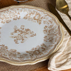 Faustine - Lot De 6 Assiettes Plates - 26Cm - Grès - Miel