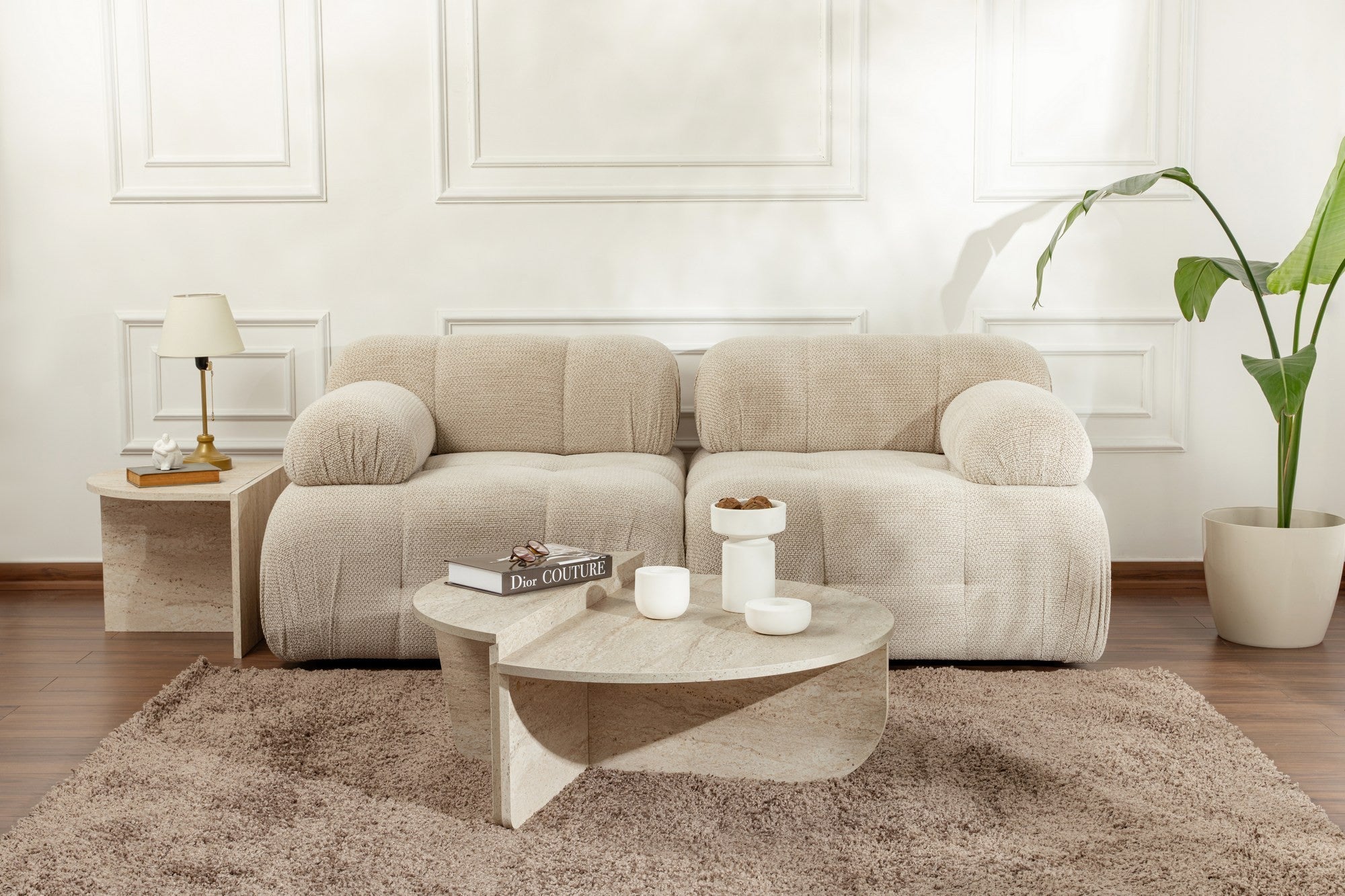 Orion - Coffee Table - Travertine