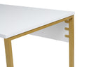 Twin Study Desk - Desk - White/Gold
