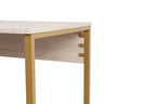 Twin Study Desk - Escritorio - Travertine/Dorado