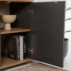 Arista - Console Table - Anthracite/Atlantic Pine