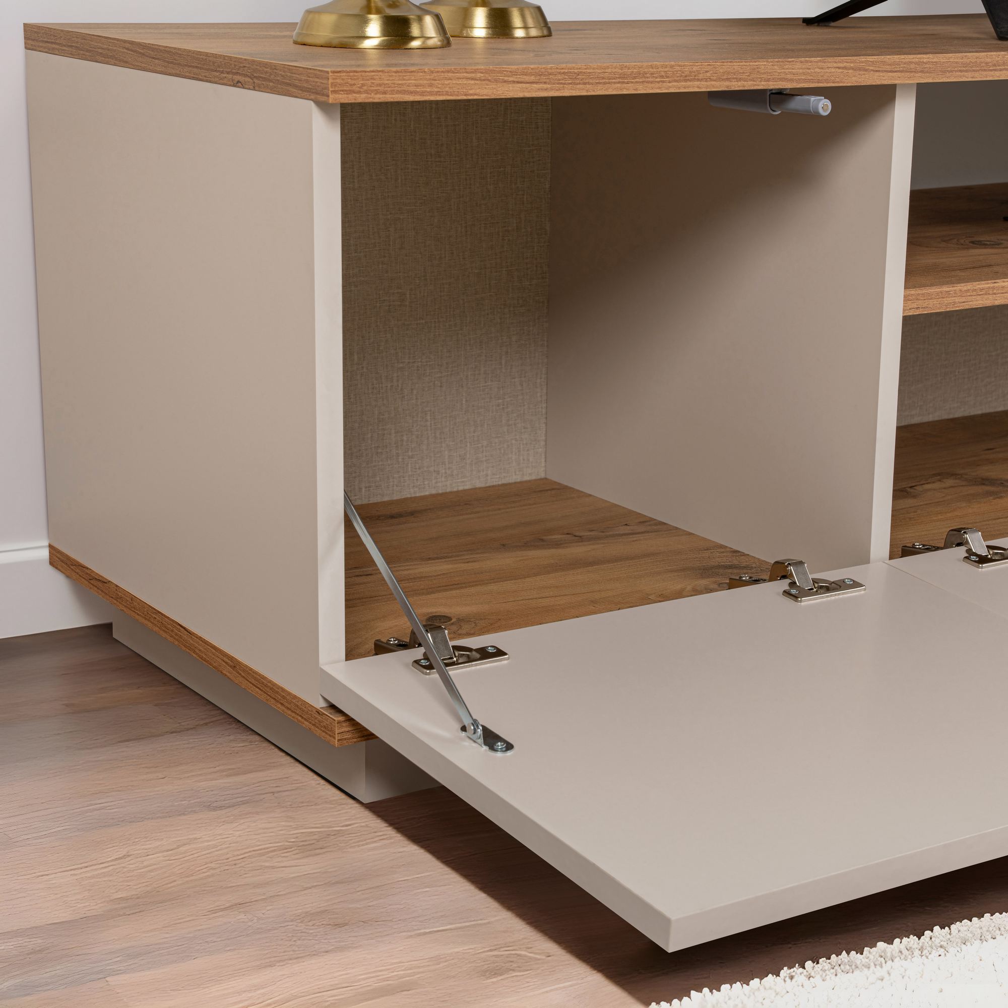 Veramont - TV Unit - Cashmere/Atlantic Pine