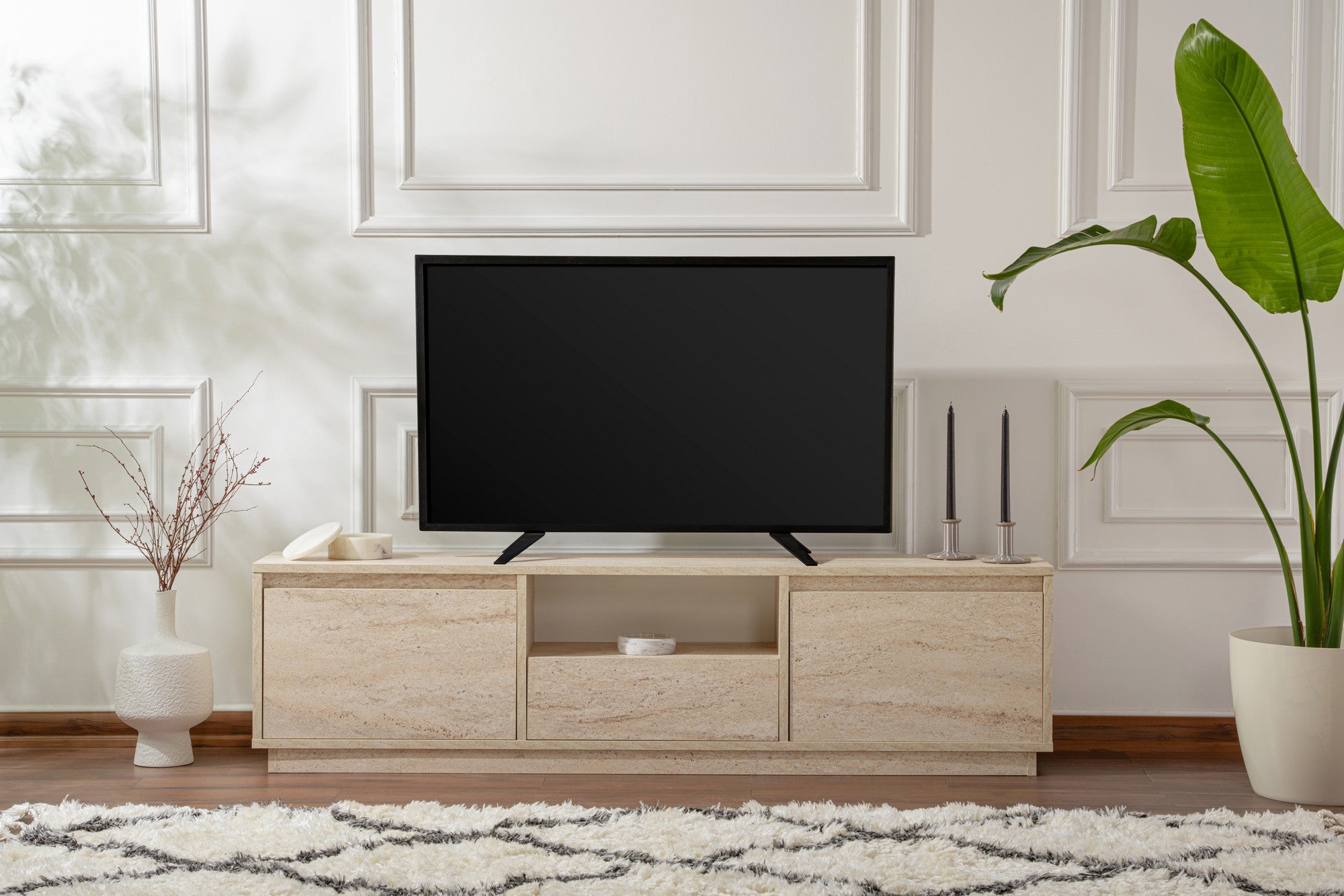 Vanguard - Meuble TV - Travertine