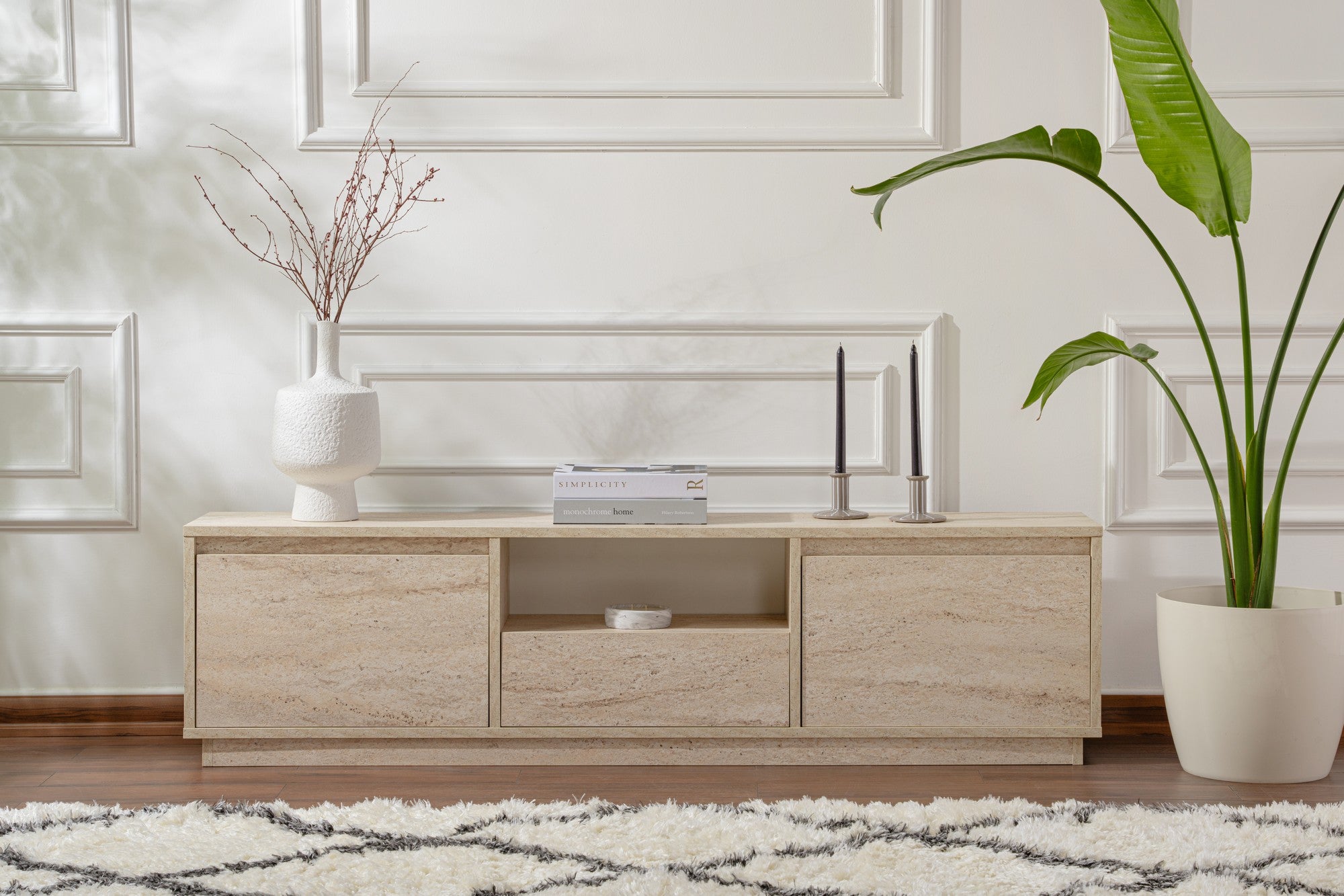 Vanguard - Meuble TV - Travertine