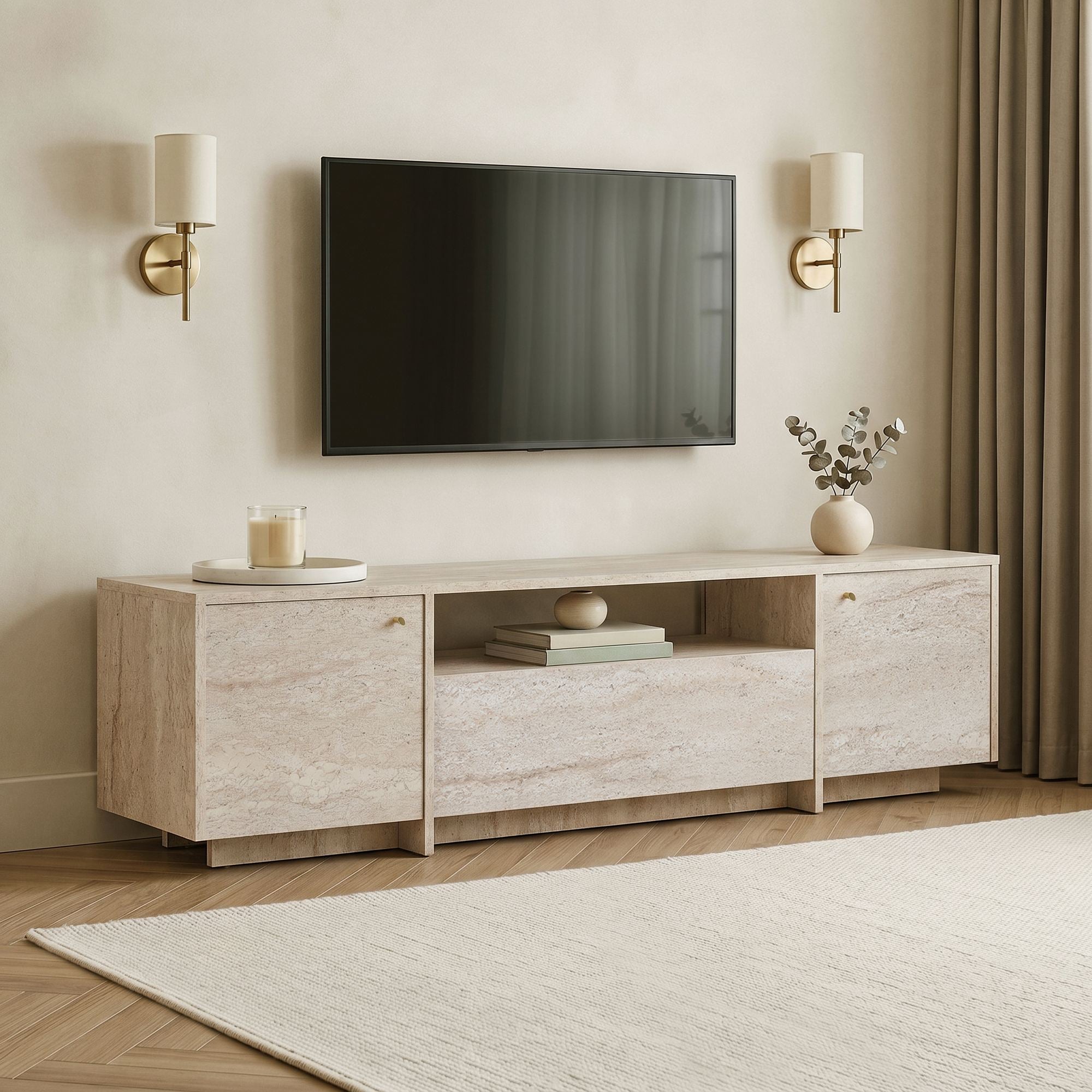 TV Units Alvar - Travertine
