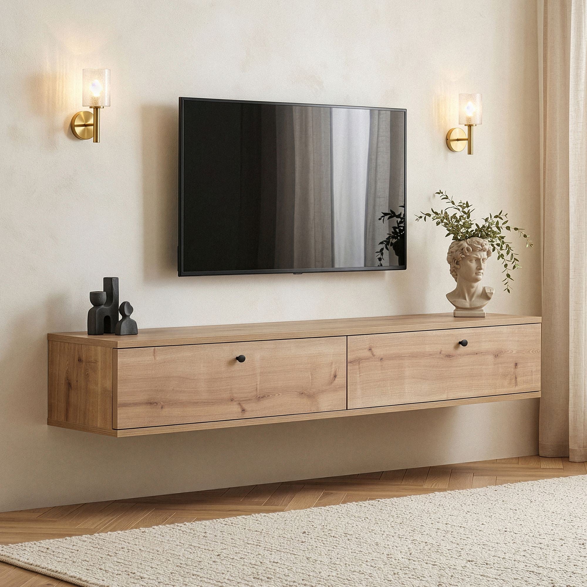 TV Units Ligne 160 - Sapphire Oak